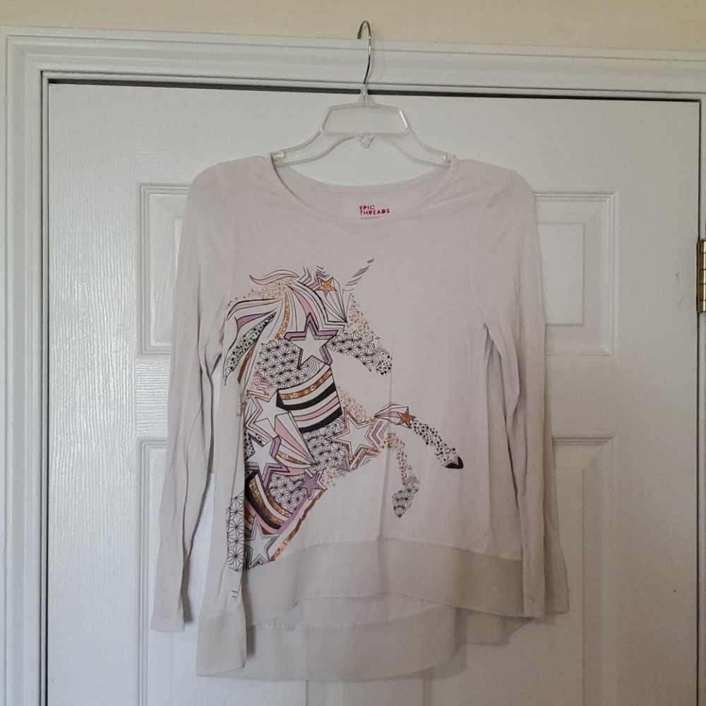 Epic Threads Unicorn Shirt - Girls Size L